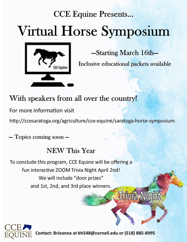 Virtual Horse Symposium- Sound Development of Young Horses with Dr. Jessica Leatherwood