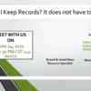 Why Should I Keep Records?