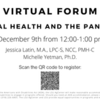 Mental Health and the Pandemic Webinar