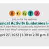 Move Your Way® Webinar: The Physical Activity Guidelines in Action!