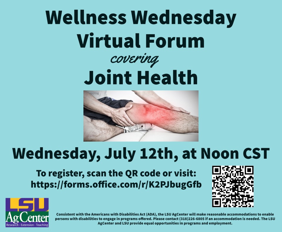 Wellness Wednesday Virtual Forum: Joint Health