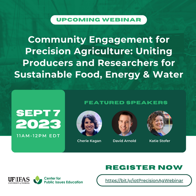 Community Engagement for Precision Agriculture: Uniting Producers and Researchers for Sustainable Food, Energy, and Water