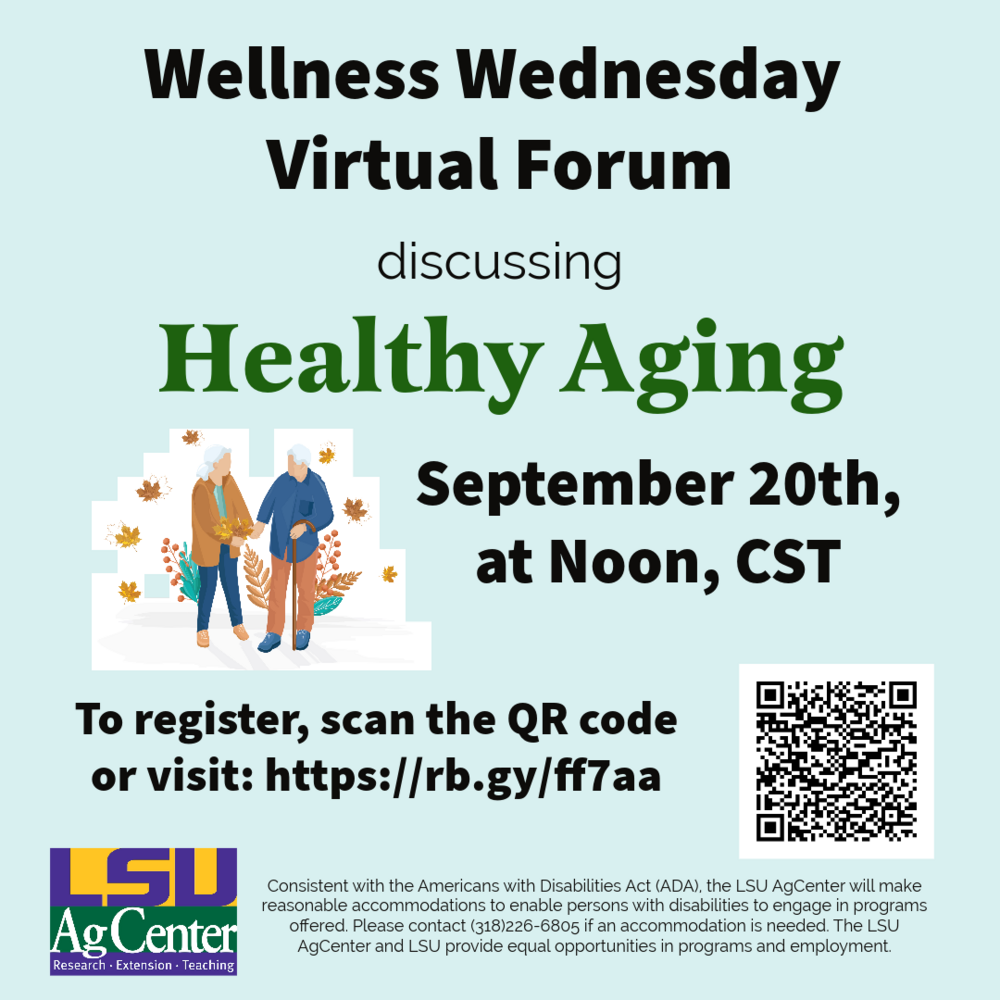 Wellness Wednesday Virtual Forum: Healthy Aging