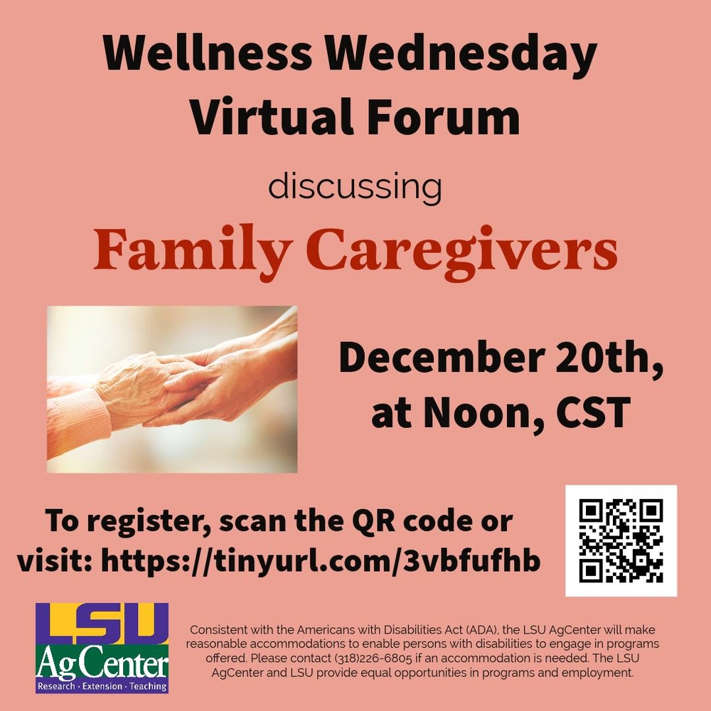 Wellness Wednesday Virtual Forum: Family Caregivers