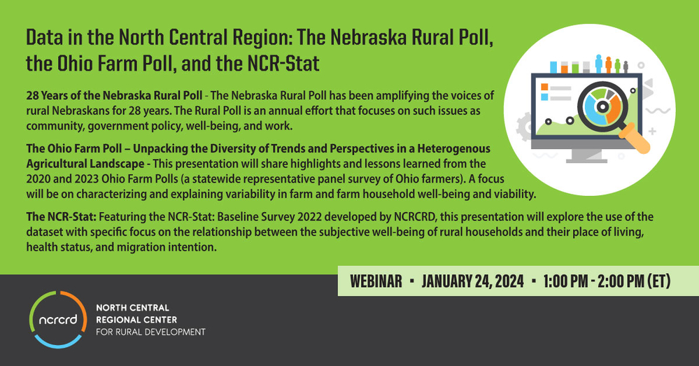 Data in the North Central Region: The Nebraska Rural Poll, the Ohio Farm Poll, and the NCR-Stat