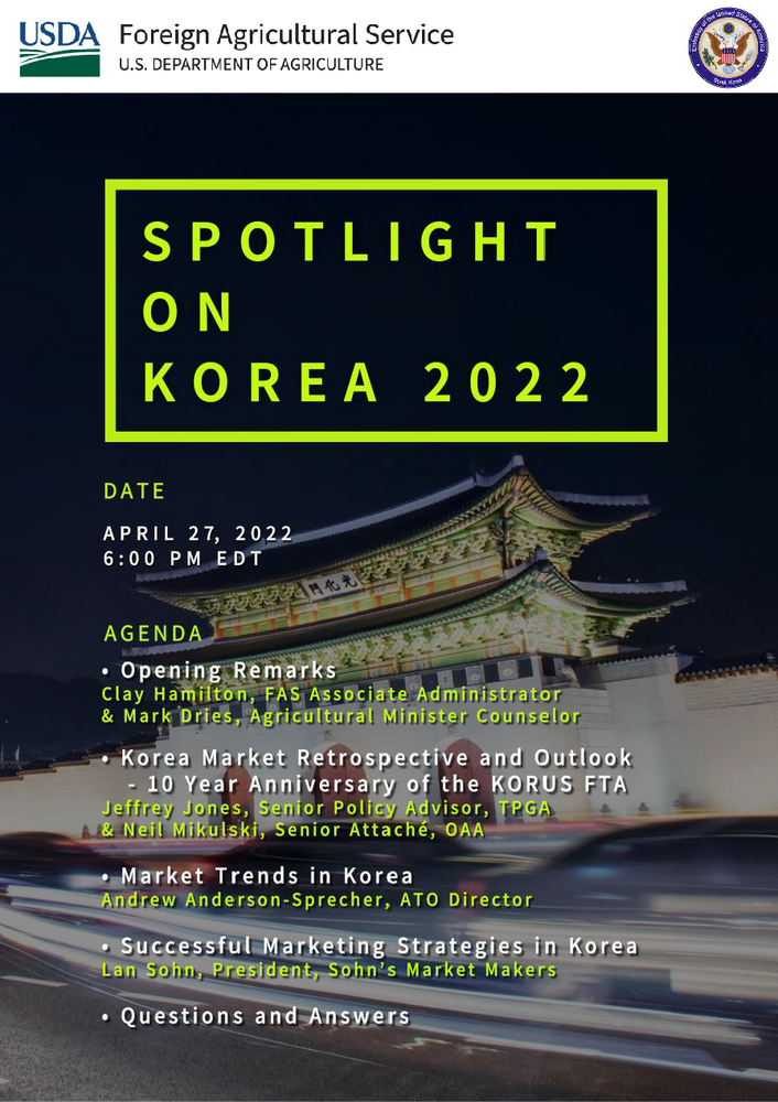 USDA/FAS Spotlight on Korea